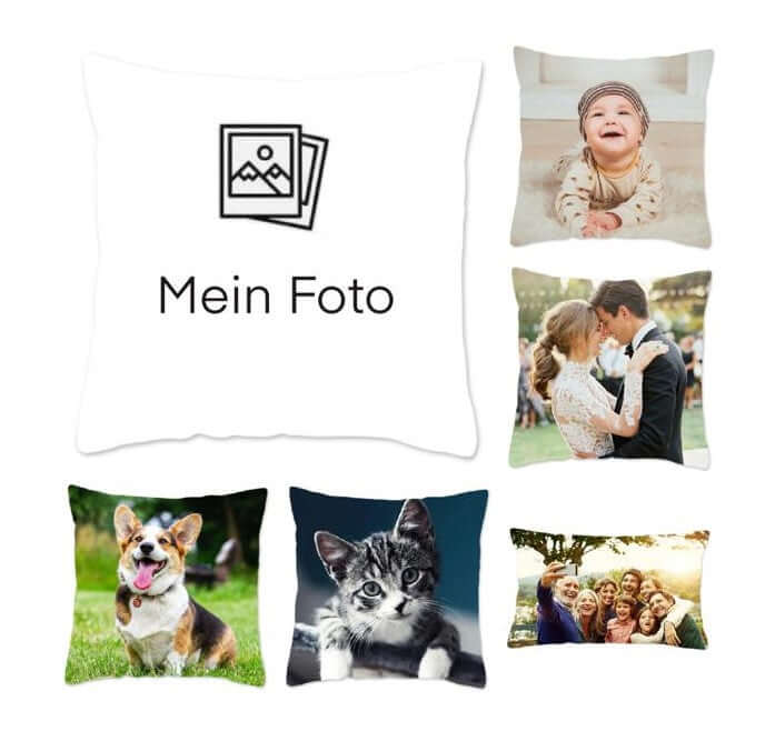 Fotokissen mit eigenem Foto gestalten