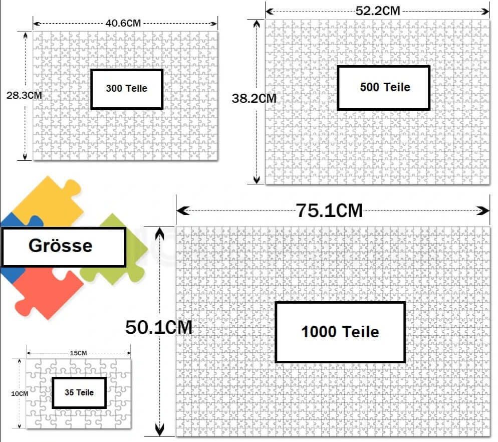 Fotopuzzle, personalisierbar mit eigenem Foto