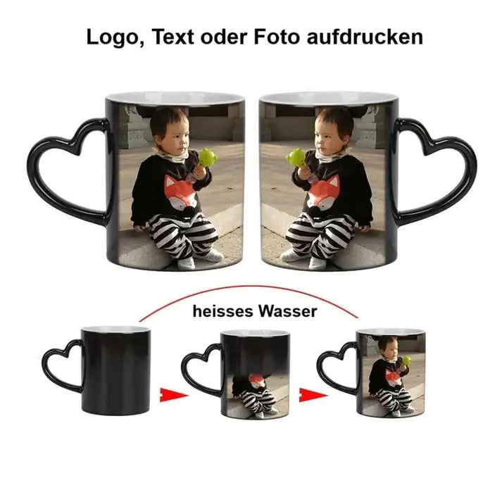 Personalisierbare Fototasse mit eigenem Bild bedruckt